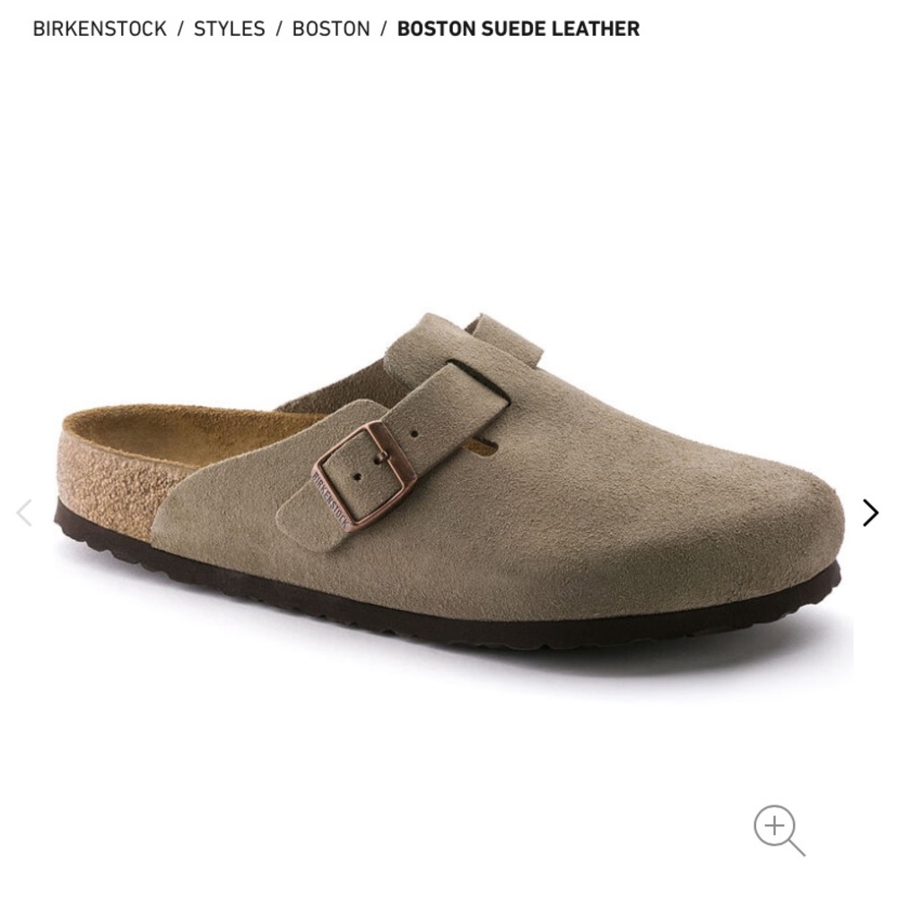 Birkenstocks Beige Suede Slip On Shoes 40 W9 M7